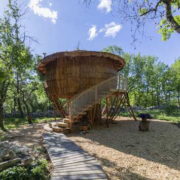 Location courte durée Cazilhac Cabane sur pilotis